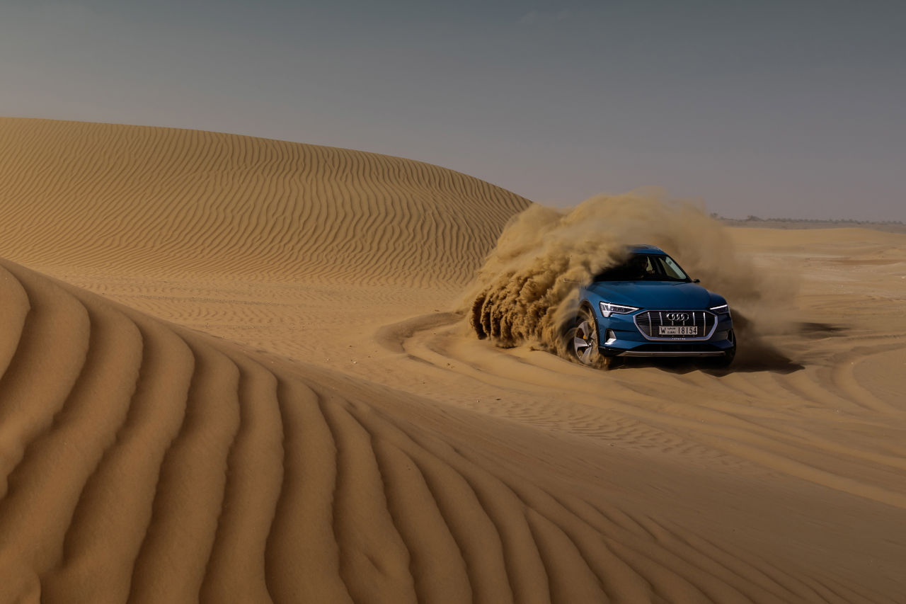 La tracción quattro de la gama Audi e-tron establece nuevos estándares