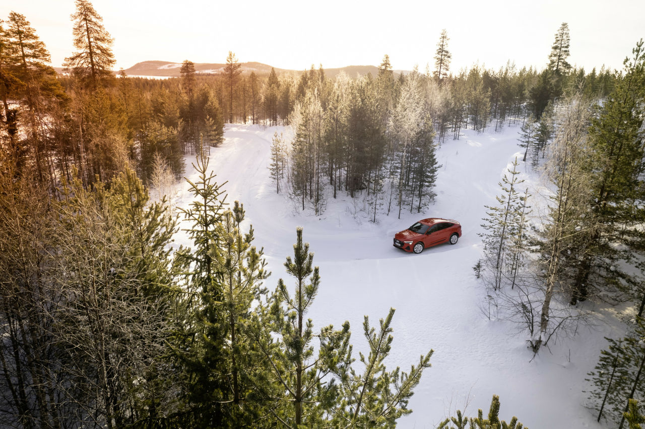 Audi tiene un circuito secreto para pruebas invernales en Laponia