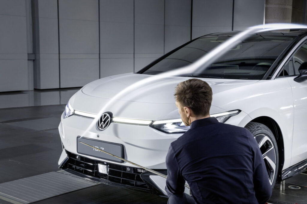 La excelente aerodinámica del Volkswagen ID.7 es la clave de sus 700 kilómetros de autonomía