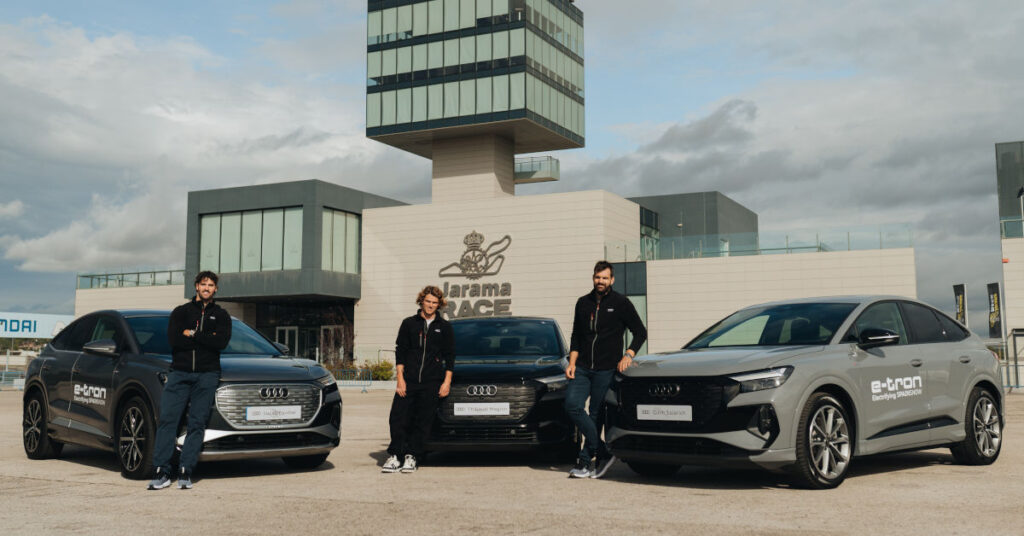 Los reyes de la nieve ya conducen su propio Audi Q4 Sportback e-tron